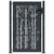Garden Gate Anthracite 105x155 cm Steel Bamboo Design