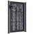 Garden Gate Anthracite 105x155 cm Steel Bamboo Design