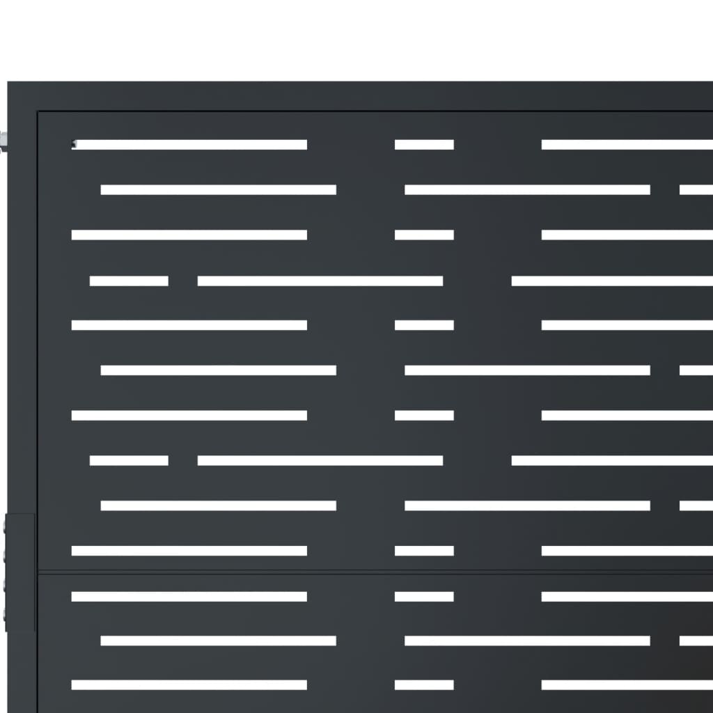 Garden Gate Anthracite 105x205 cm Steel Square Design