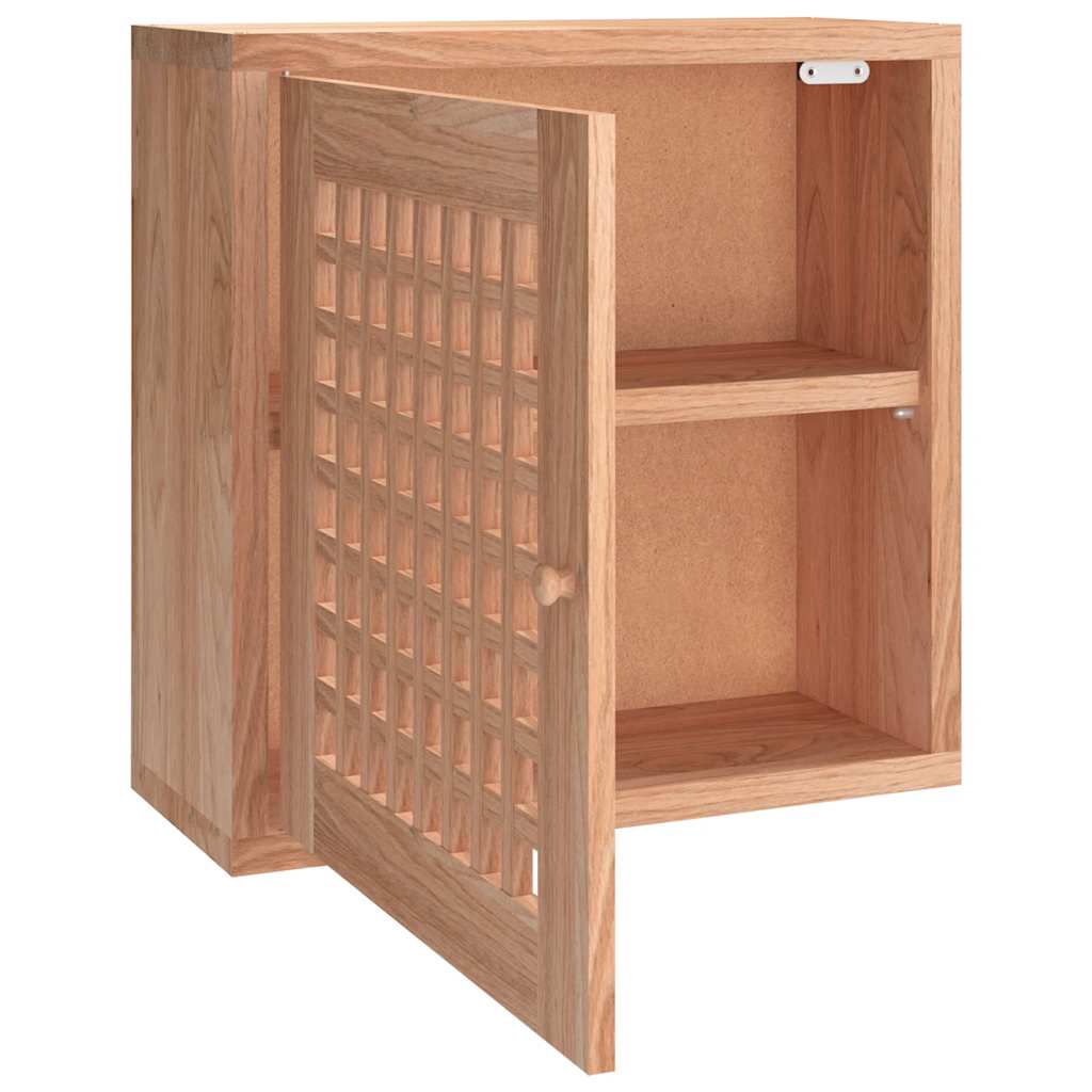 Wall Cabinet 42x18x42 cm Solid Wood Walnut