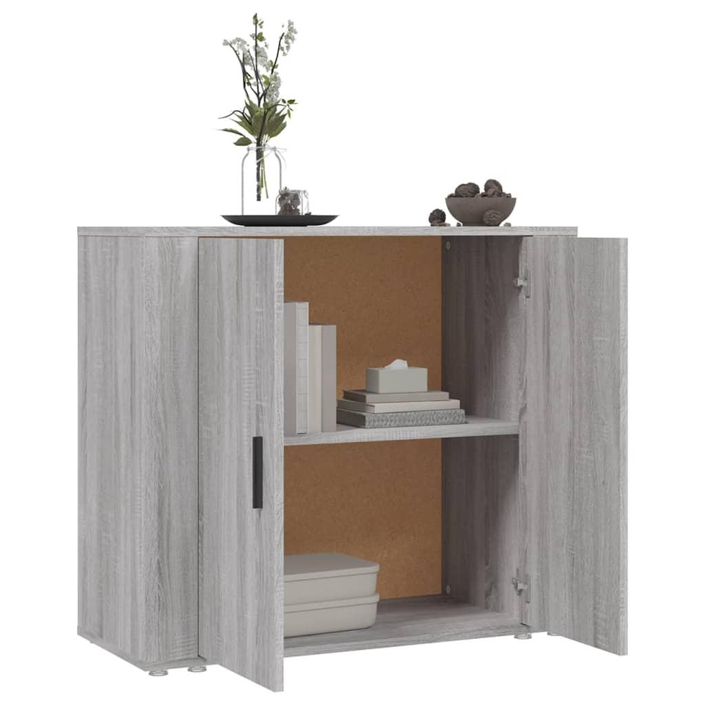 Sideboard Grey Sonoma 80x33x70 cm Engineered Wood