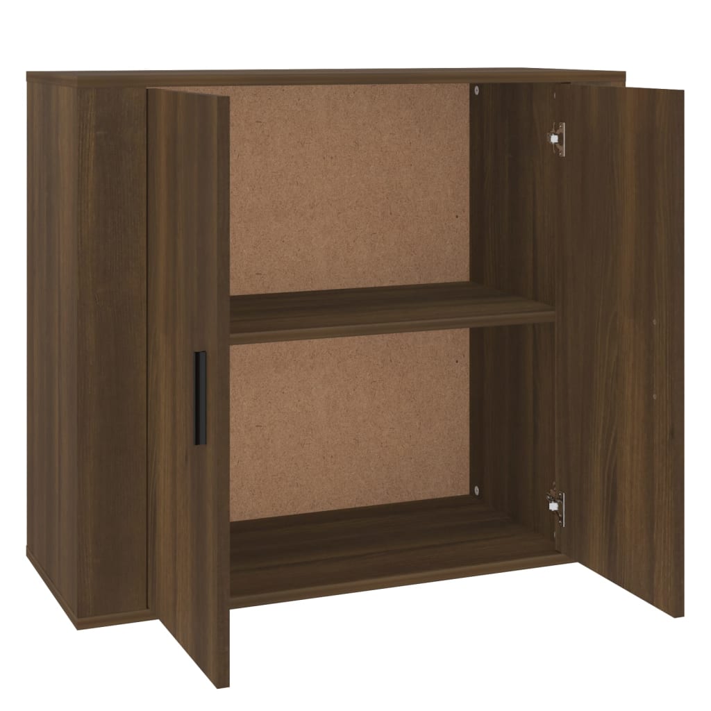 Sideboard Brown Oak 80x33x70 cm Engineered Wood