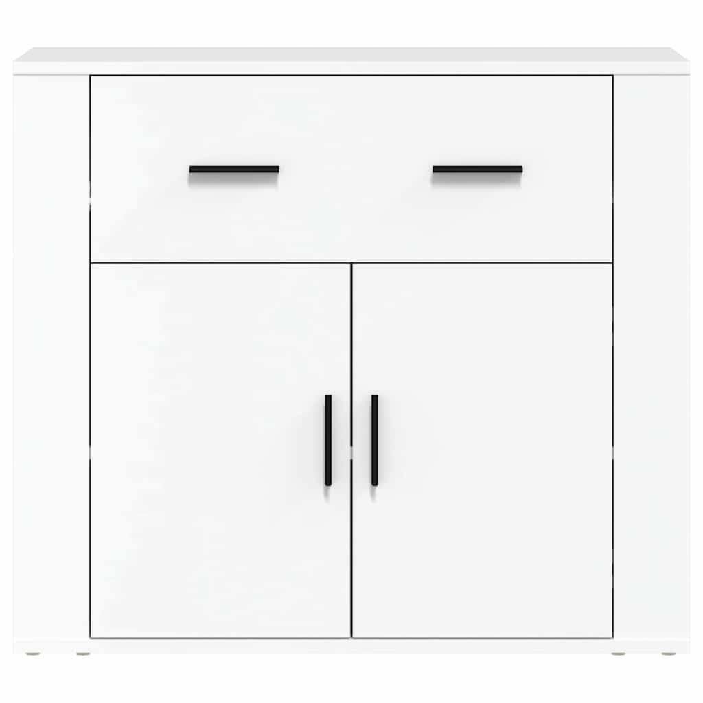 Sideboard White 80x33x70 cm Engineered Wood