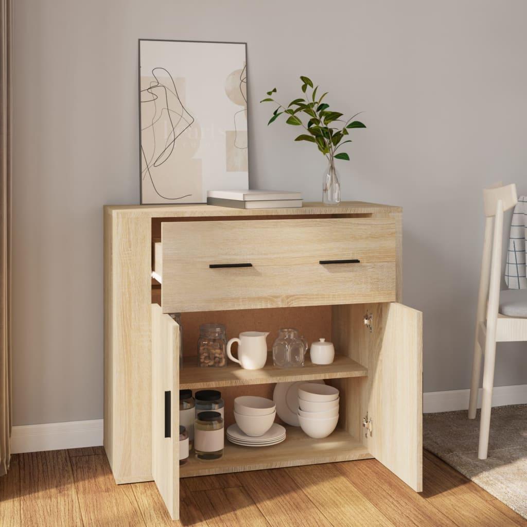 Sideboard Sonoma Oak 80x33x70 cm Engineered Wood