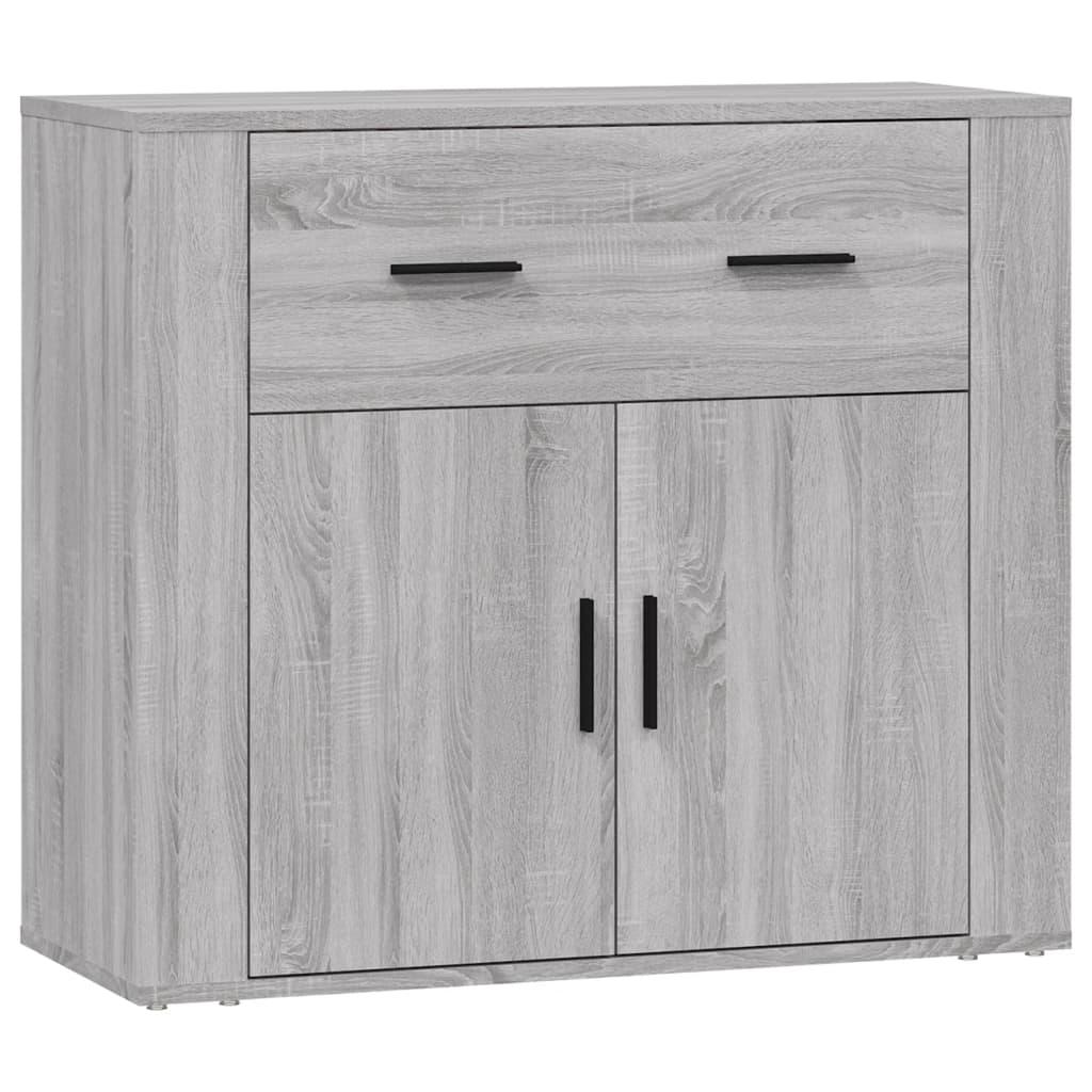 Sideboard Grey Sonoma 80x33x70 cm Engineered Wood