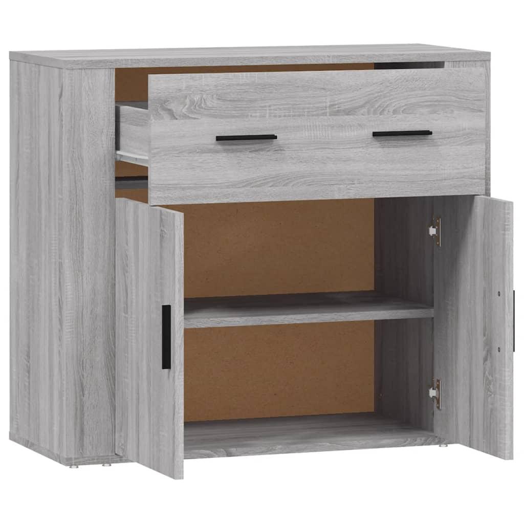 Sideboard Grey Sonoma 80x33x70 cm Engineered Wood