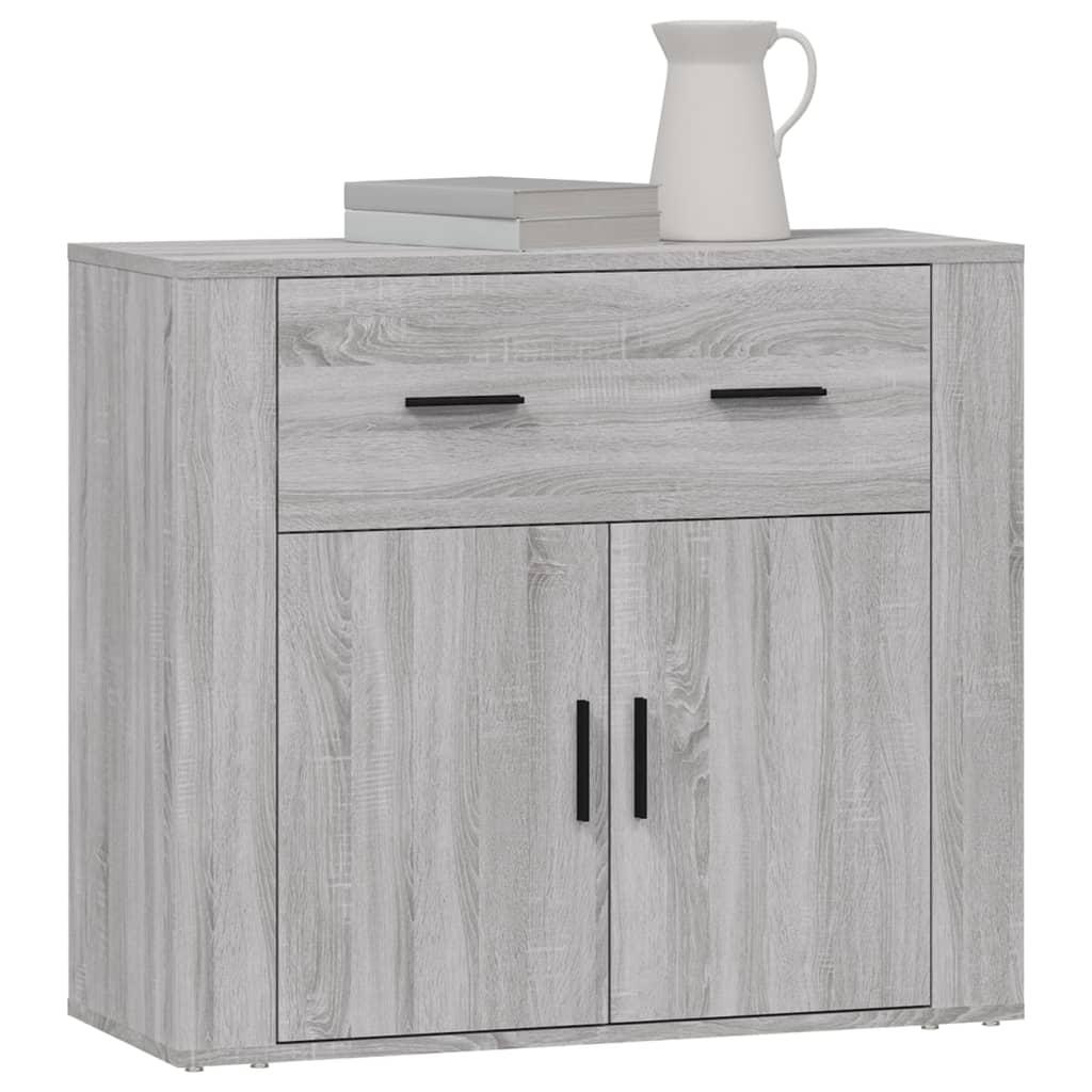 Sideboard Grey Sonoma 80x33x70 cm Engineered Wood