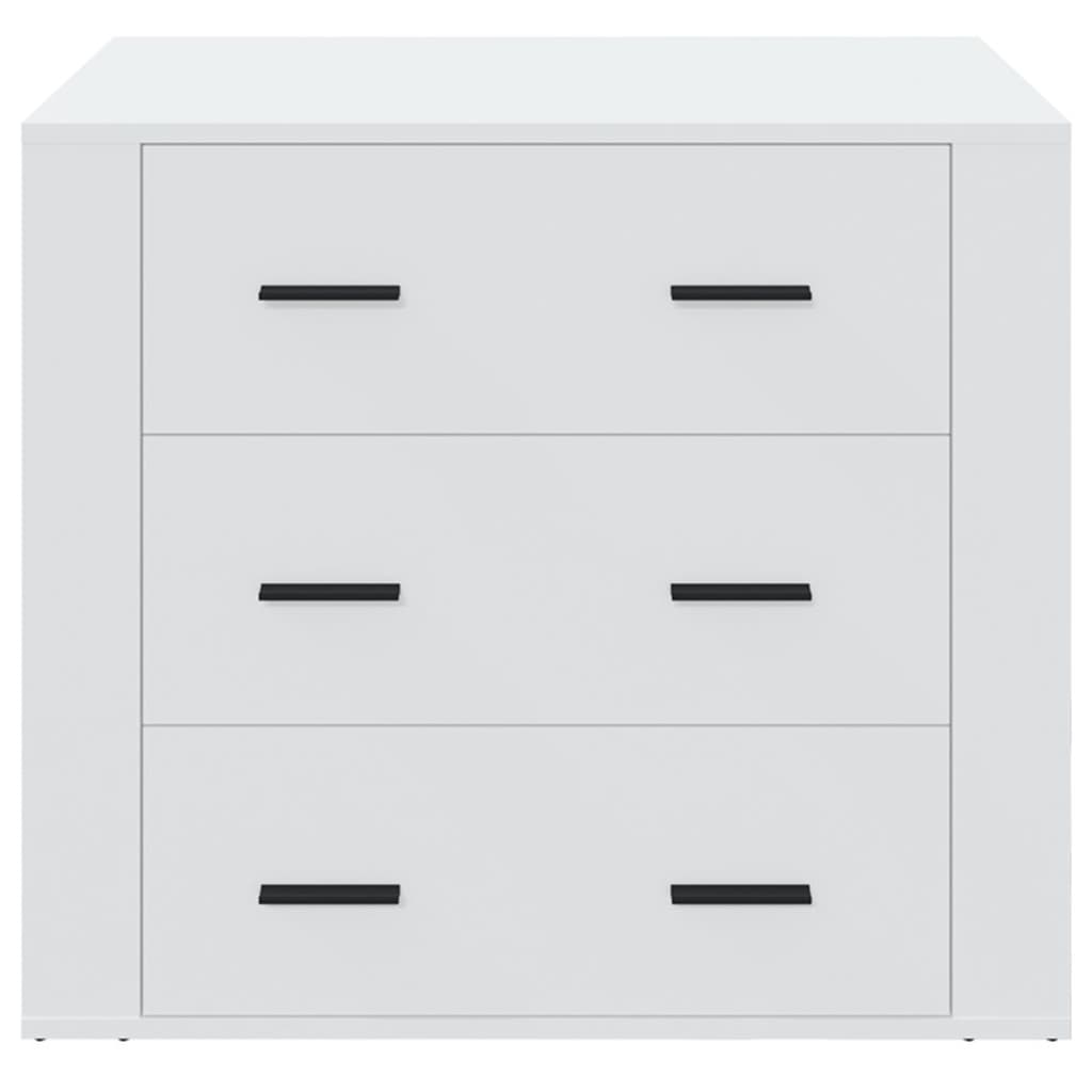 Sideboard White 80x33x70 cm Engineered Wood