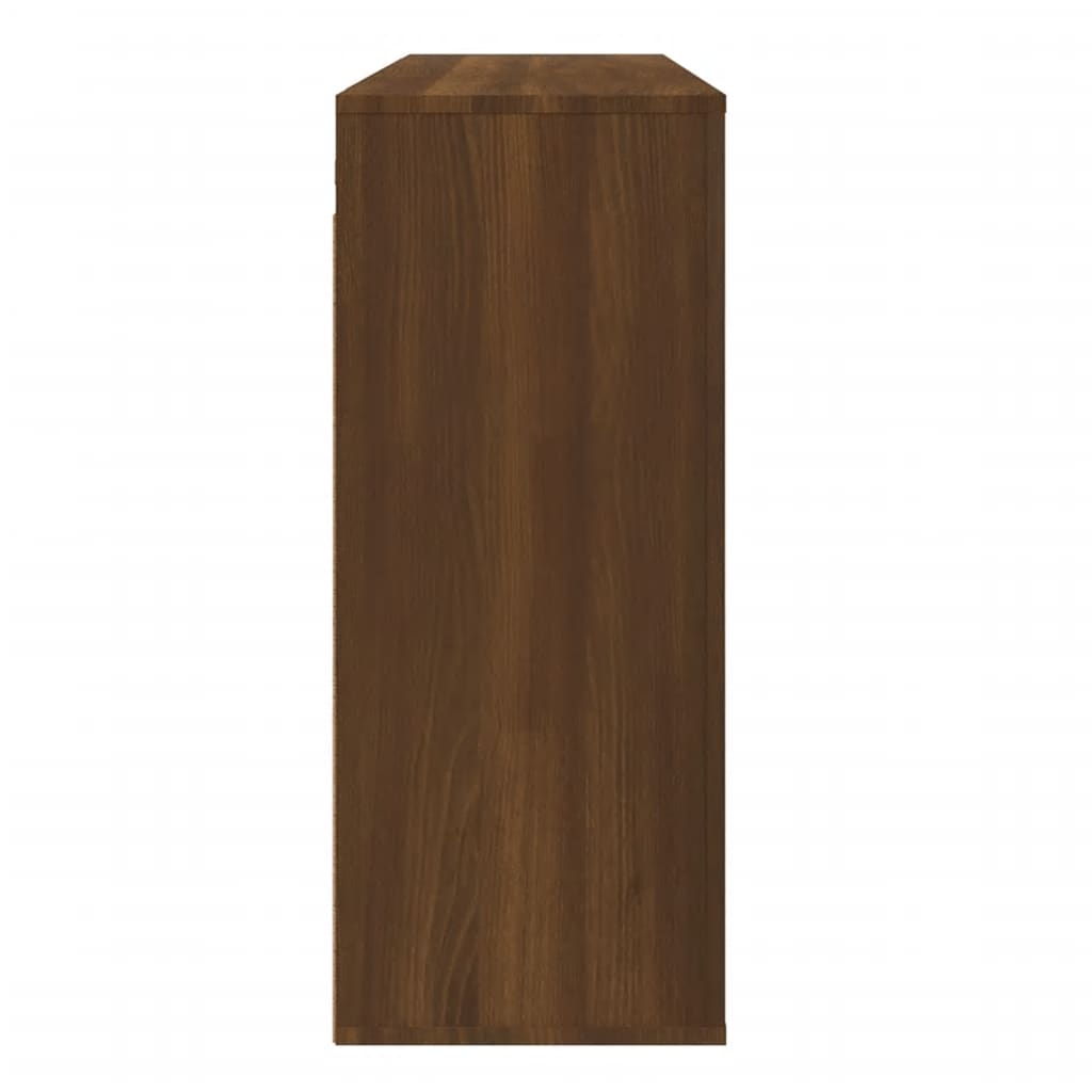 Wall Cabinet Brown Oak 80x33x80 cm Engineered Wood