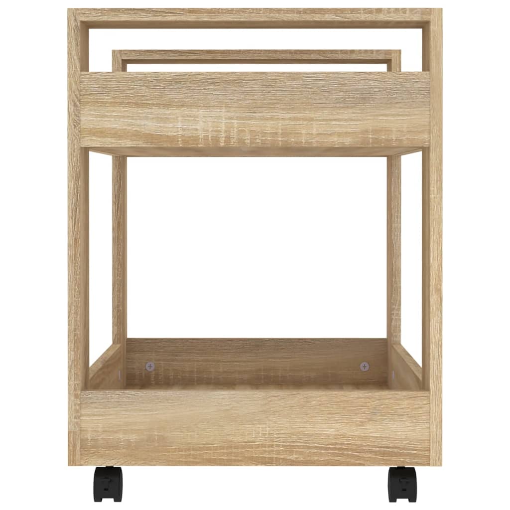 Desk Trolley Sonoma Oak 60x45x60 cm Engineered Wood