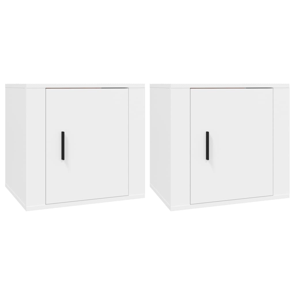 Bedside Cabinets 2 pcs White 50x39x47 cm