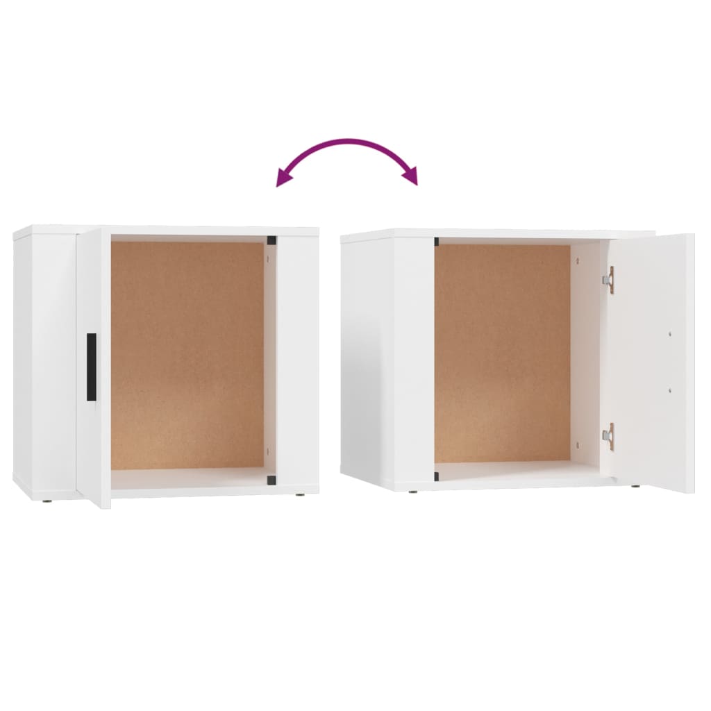 Bedside Cabinets 2 pcs White 50x39x47 cm