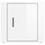 Bedside Cabinet High Gloss White 50x39x47 cm