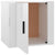 Bedside Cabinet High Gloss White 50x39x47 cm