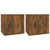 Bedside Cabinets 2 pcs Smoked Oak 50x39x47 cm