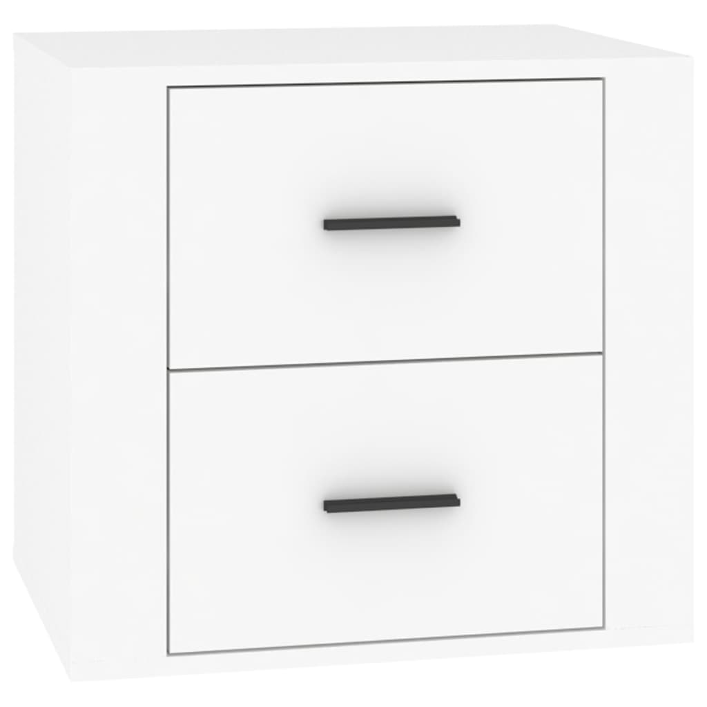 Bedside Cabinet White 50x39x47 cm