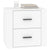 Bedside Cabinet White 50x39x47 cm