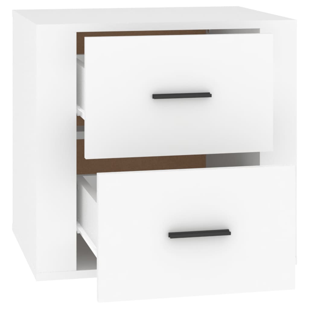 Bedside Cabinet White 50x39x47 cm