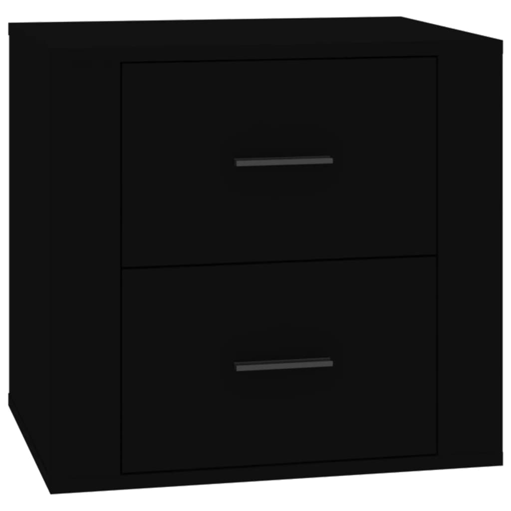 Bedside Cabinet Black 50x39x47 cm