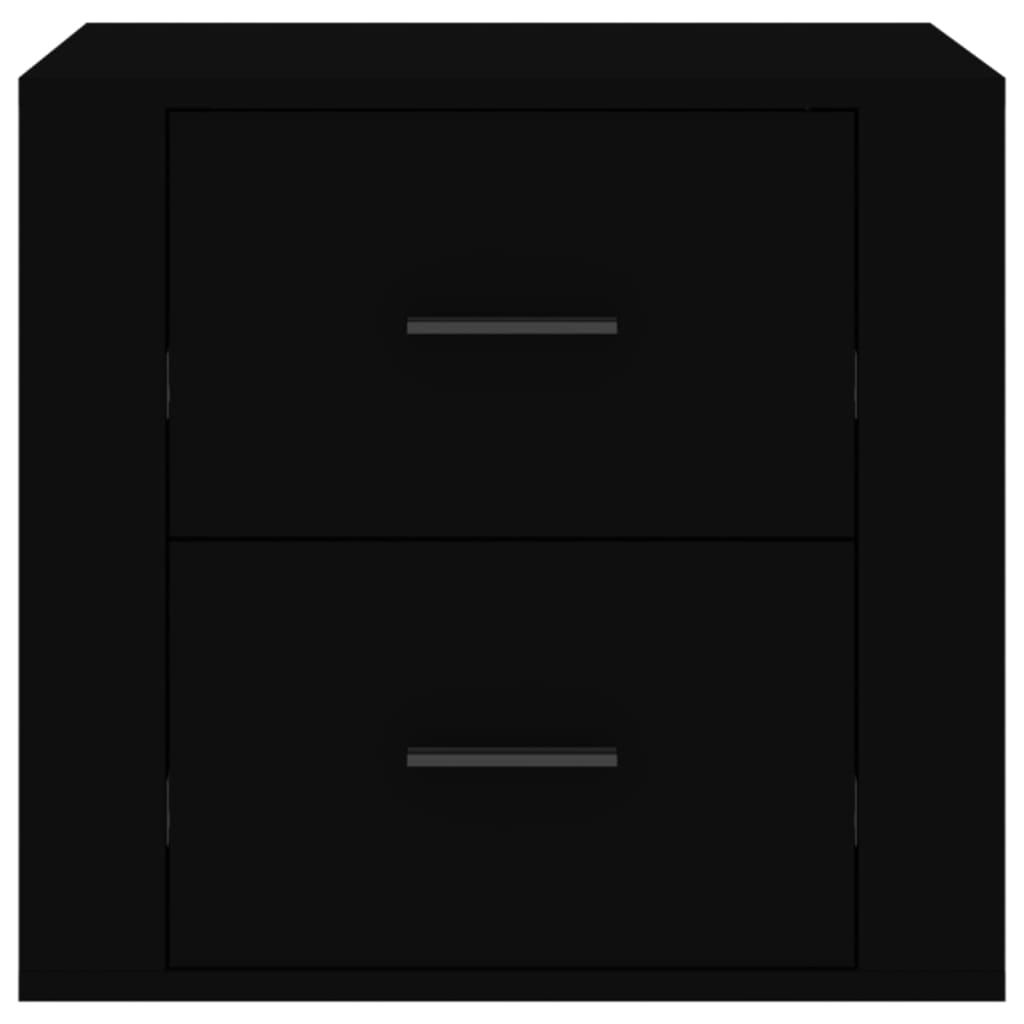 Bedside Cabinet Black 50x39x47 cm