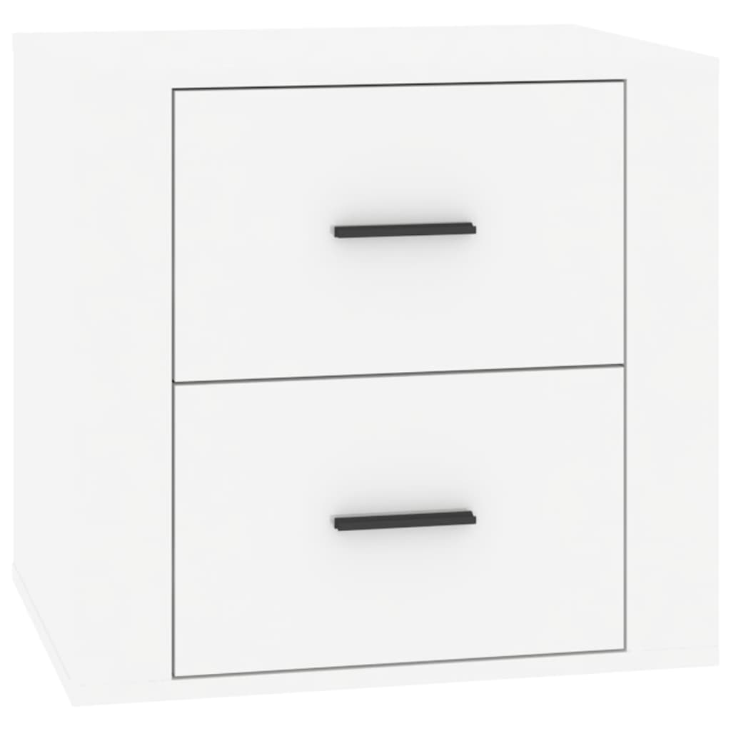 Bedside Cabinet High Gloss White 50x39x47 cm