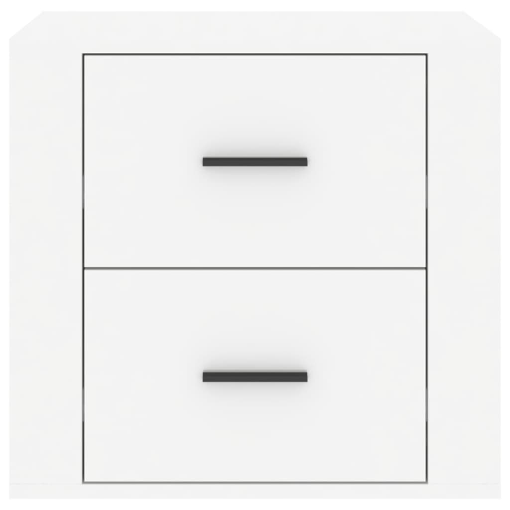 Bedside Cabinet High Gloss White 50x39x47 cm