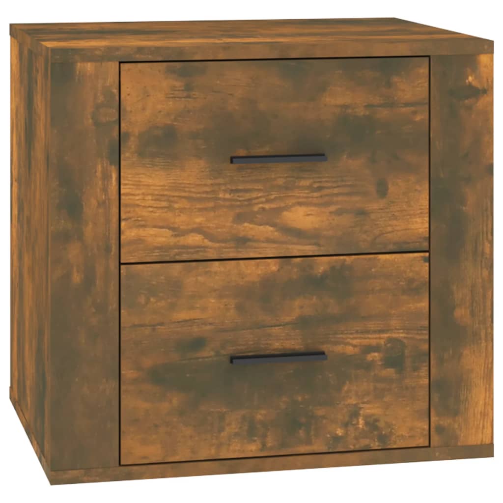 Bedside Cabinet Smoked Oak 50x39x47 cm