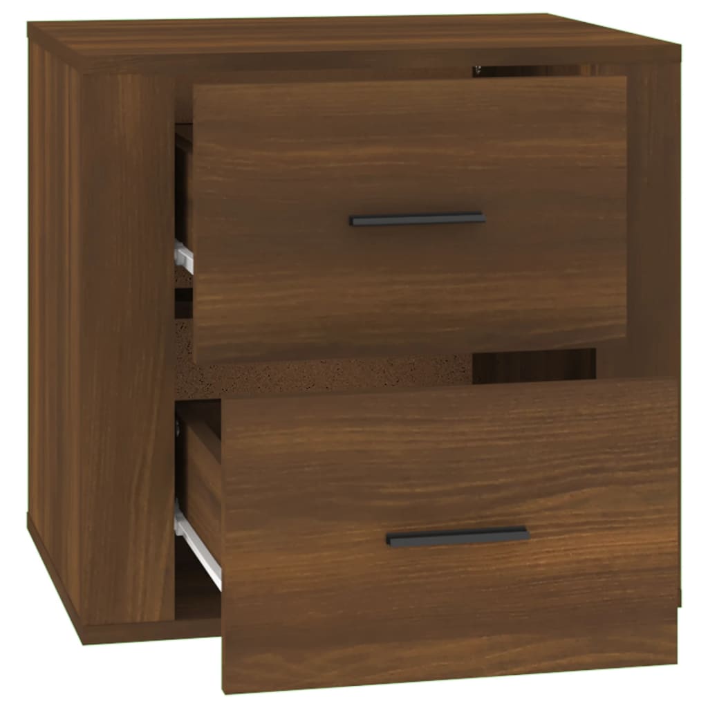 Bedside Cabinet Brown Oak 50x39x47 cm