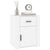 Bedside Cabinet White 50x36x60 cm Engineered Wood