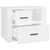 Bedside Cabinet White 60x36x45 cm Engineered Wood