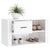 Shoe Cabinet High Gloss White 80x35x45 cm Engineered Wood