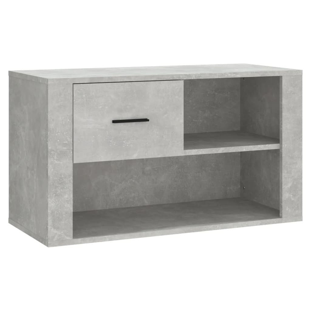 Shoe Cabinet Concrete Grey 80x35x45 cm Engineered Wood