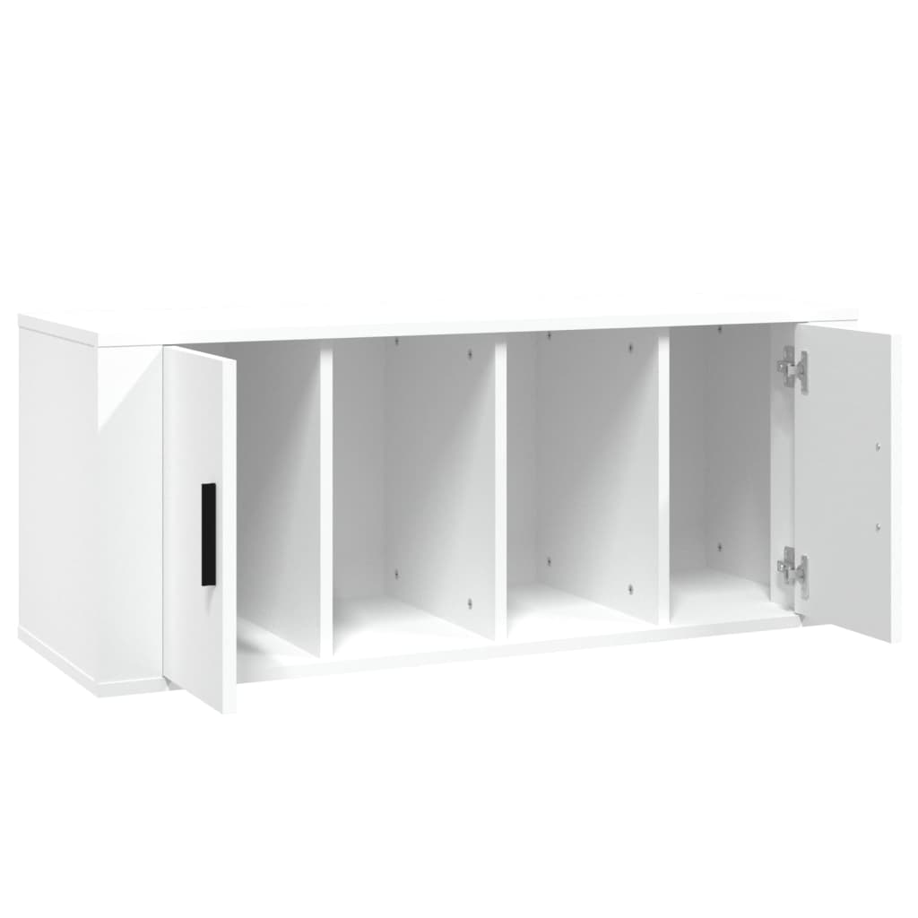 TV Cabinet White 100x35x40 cm Engineered Wood