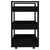 Kitchen Trolley Black 60x45x80 cm Engineered Wood