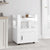 Kitchen Trolley High Gloss White 60x45x80 cm Engineered Wood