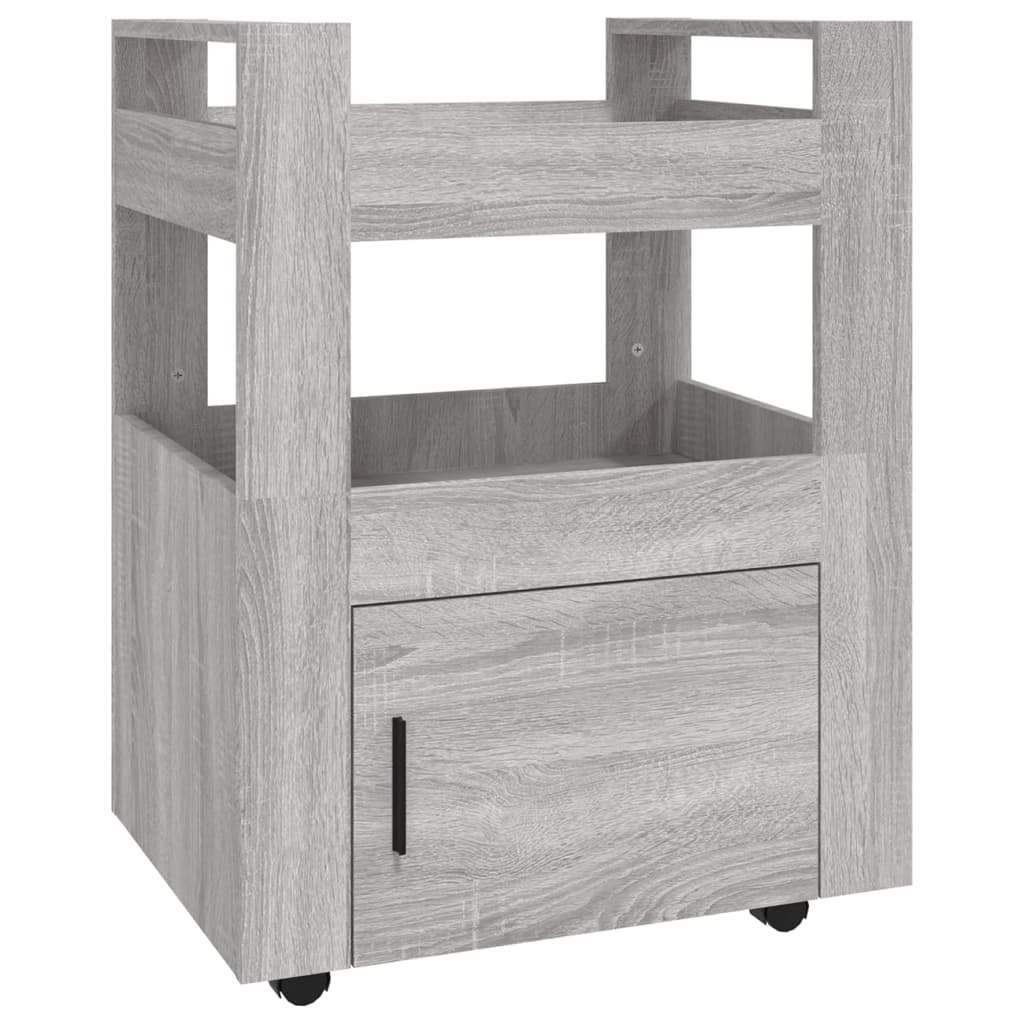 Kitchen Trolley Grey Sonoma 60x45x80 cm Engineered Wood