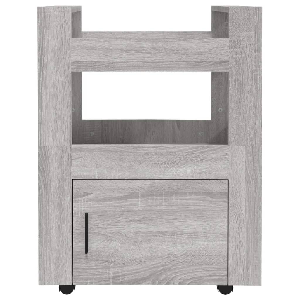 Kitchen Trolley Grey Sonoma 60x45x80 cm Engineered Wood