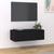 Hanging TV Cabinet Black 80x36x25 cm Engineered Wood