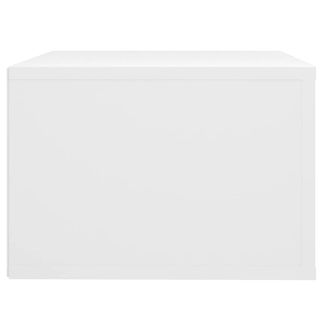 Wall-mounted Bedside Cabinet White 50x36x25 cm