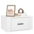 Wall-mounted Bedside Cabinet High Gloss White 50x36x25 cm