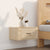 Wall-mounted Bedside Cabinet Sonoma Oak 50x36x25 cm