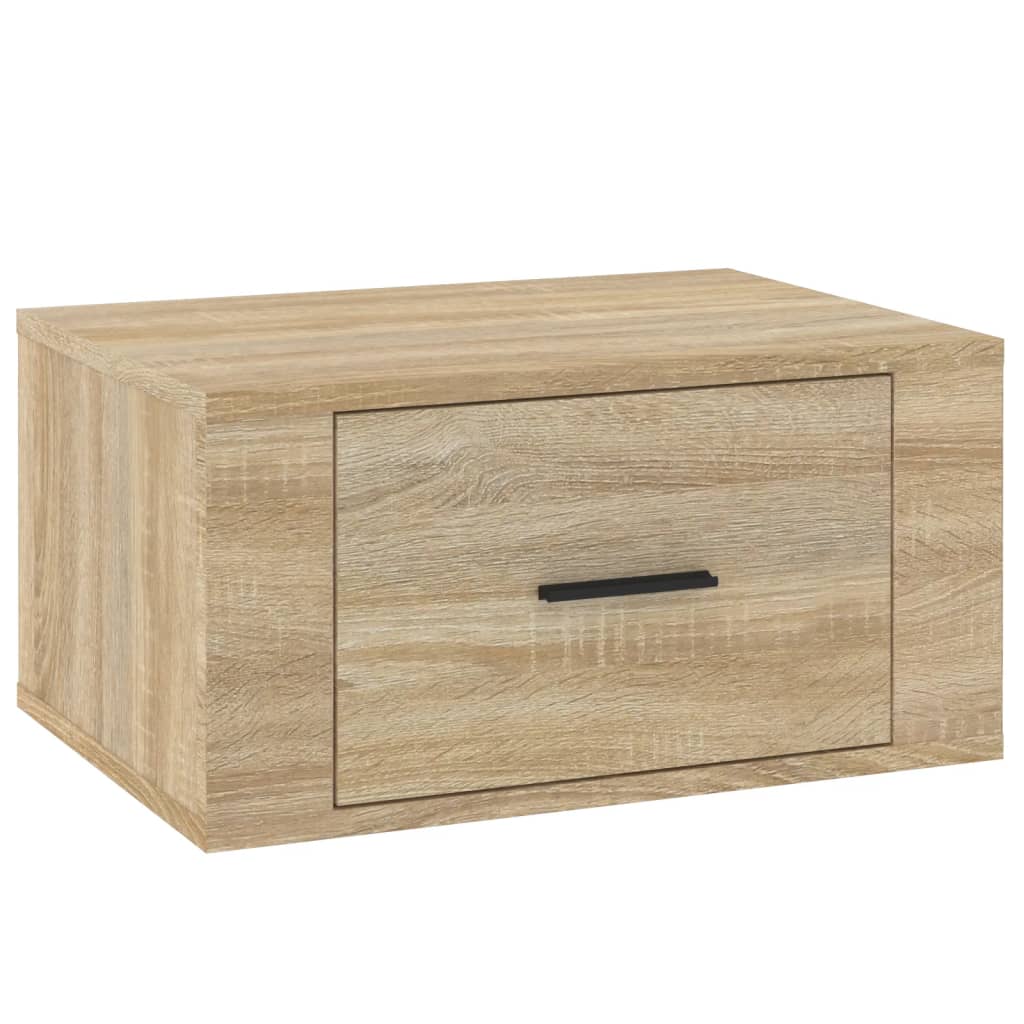 Wall-mounted Bedside Cabinets 2 pcs Sonoma Oak 50x36x25 cm