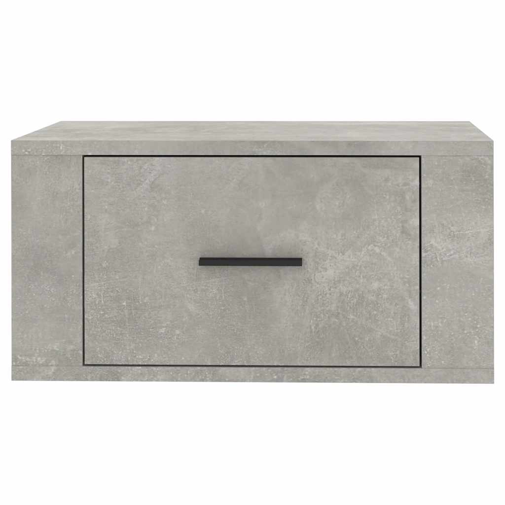 Wall-mounted Bedside Cabinet Concrete Grey 50x36x25 cm