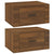 Wall-mounted Bedside Cabinets 2 pcs Brown Oak 50x36x25 cm