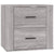 Wall-mounted Bedside Cabinet Grey Sonoma 50x36x47 cm