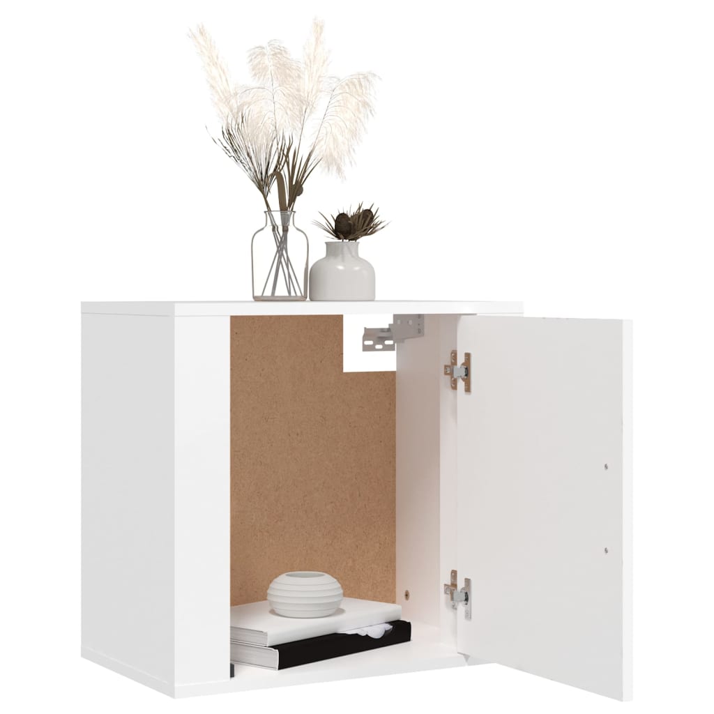 Wall-mounted Bedside Cabinet White 50x30x47 cm