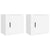 Wall-mounted Bedside Cabinets 2 pcs White 50x30x47 cm