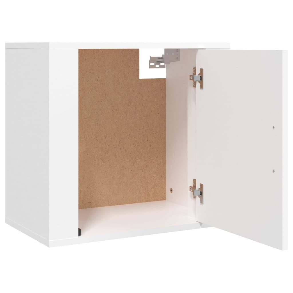 Wall-mounted Bedside Cabinets 2 pcs White 50x30x47 cm