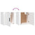 Wall-mounted Bedside Cabinets 2 pcs White 50x30x47 cm