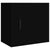 Wall-mounted Bedside Cabinet Black 50x30x47 cm